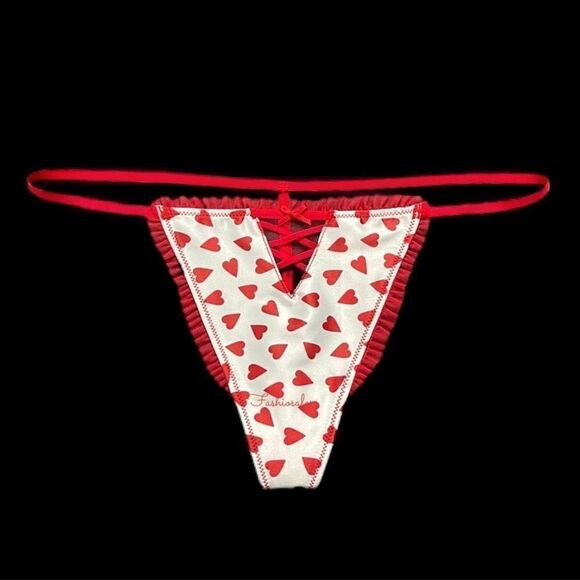 Victorias Secret Dream Angels Satin & lace Corset Bra & V String Panty Set - Picture 5 of 7